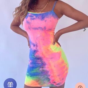 Tie Dye Dress medium‎ size NWOT